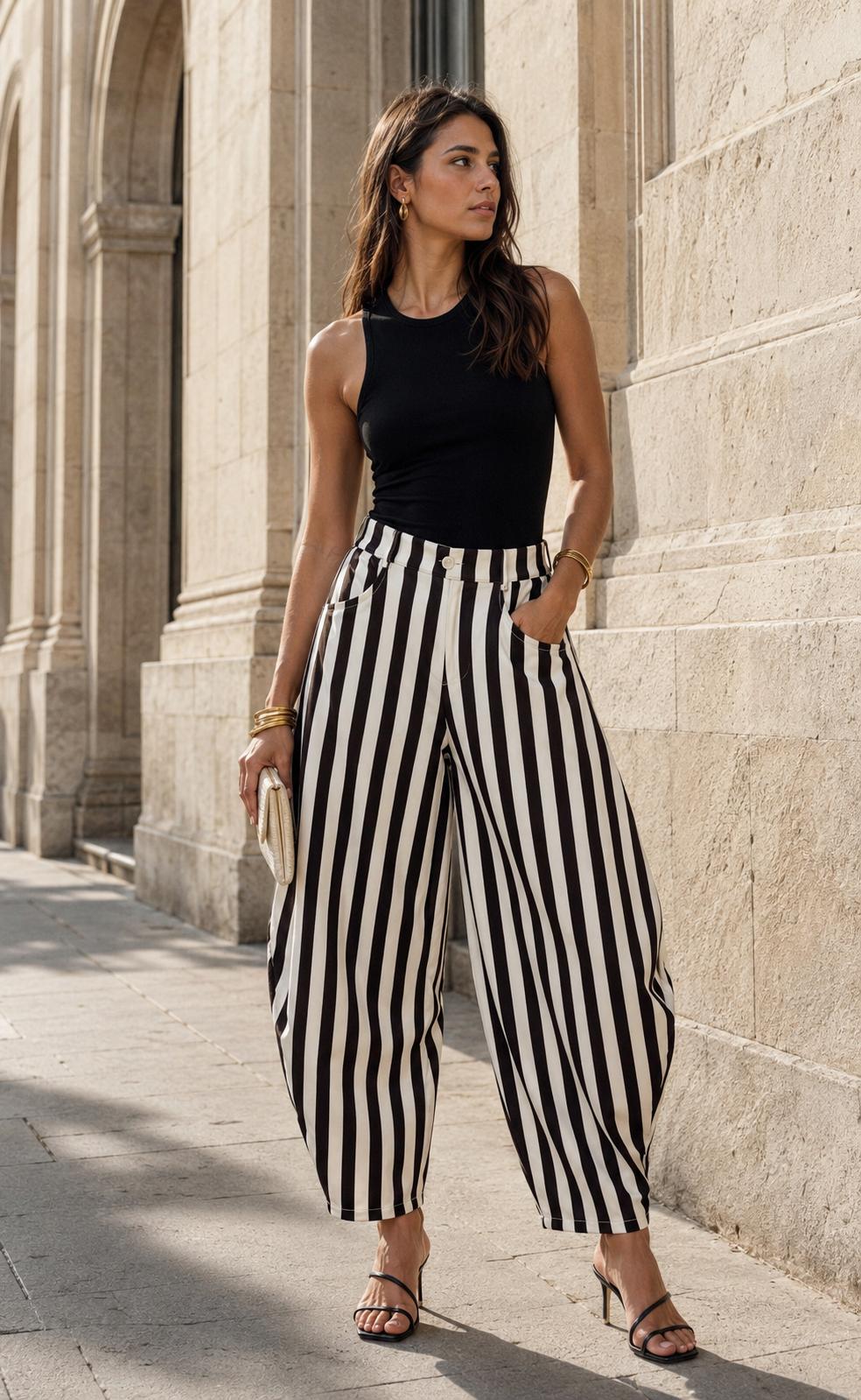PANTALON BALLOON RAYAS