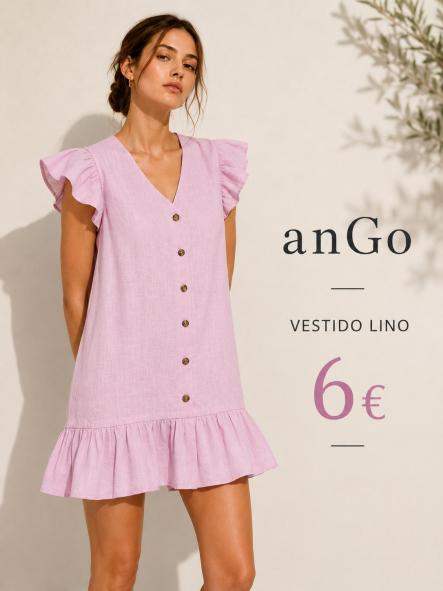 VESTIDO LINO CORTO ROSA [0]