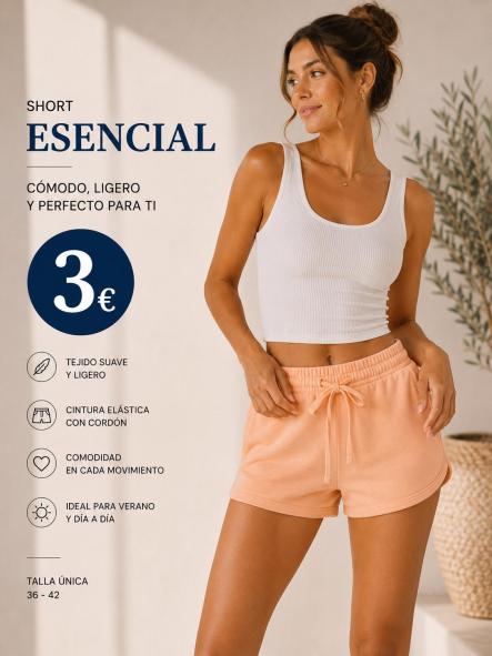 SHORT  NARANJA [0]