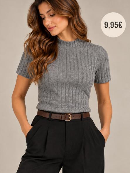 CAMISETA MANGA CORTA GRIS [0]