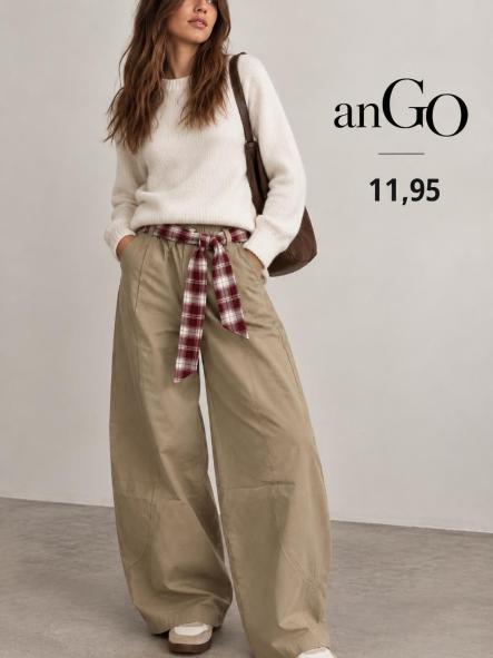 PANTALON BALLONG CAMEL LAZOS