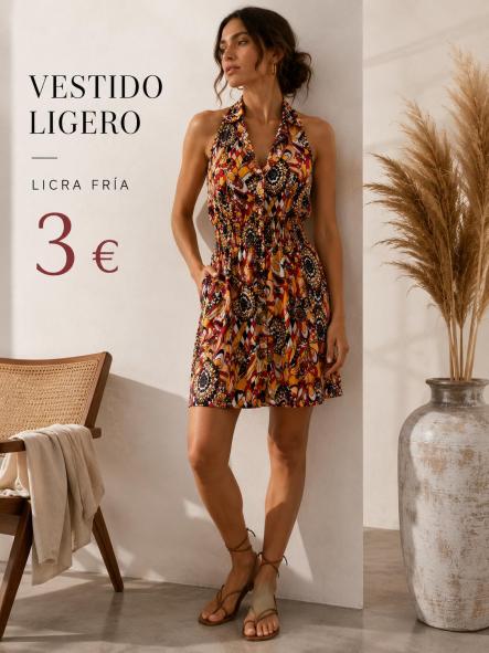 VESTIDO LICRA FRIA ROJO