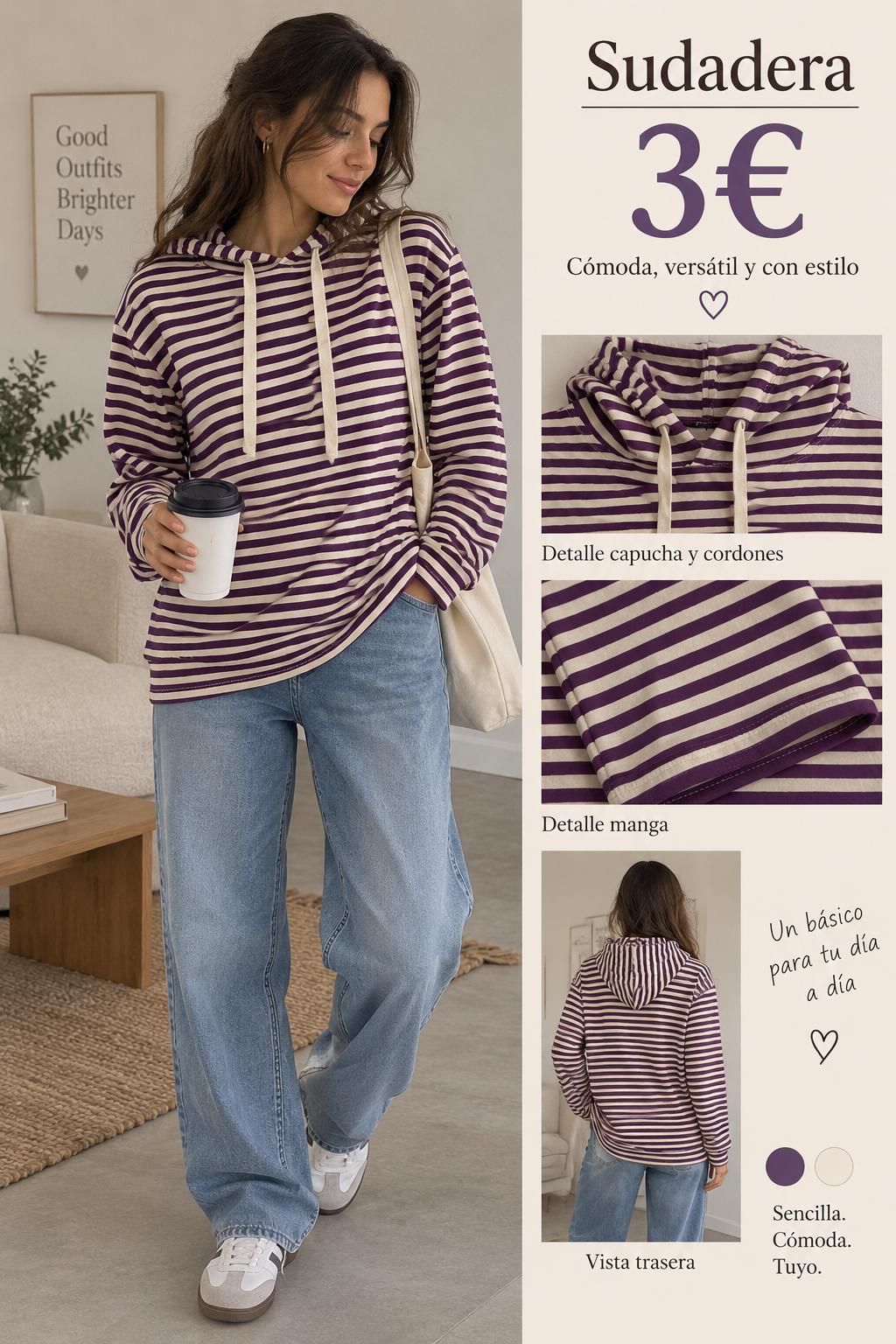Sudadera rayas