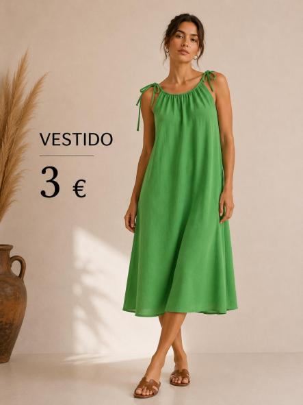 VESTIDO BASICO VERDE  [0]