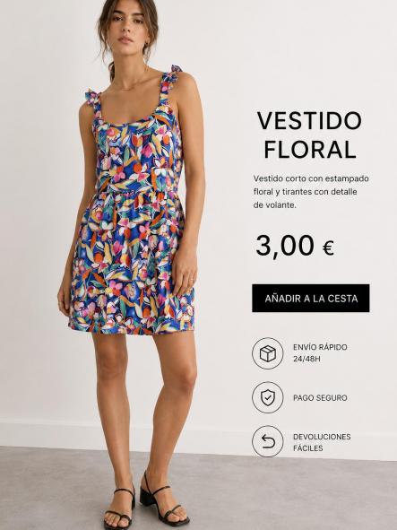 VESTIDO CORTO FLORES