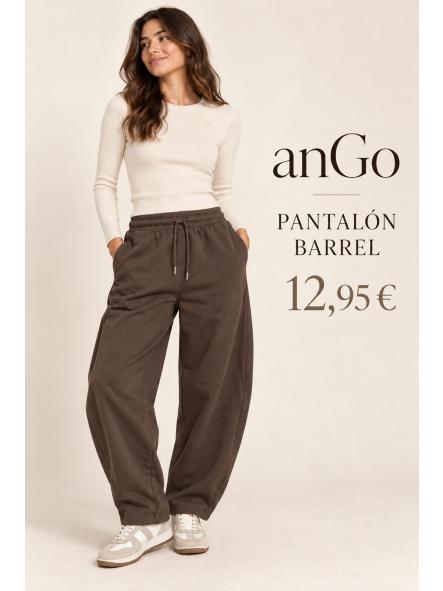 PANTALON BARREL CHANDAL MARRON [0]