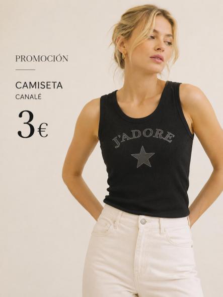 CAMISETA  JADORE  CANALE NEGRA [0]
