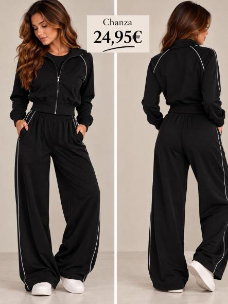 CONJUNTO VIRAL.CHANDAL NEGRO [0]
