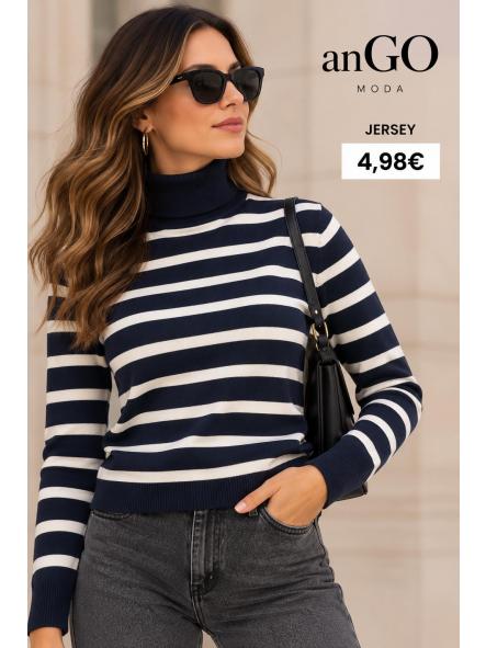 JERSEY RAYAS azul