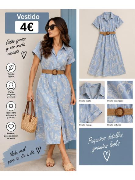 VESTIDO CAMISERO TALLA XL [0]