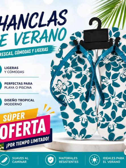 CHANCLAS OFERTA AZUL