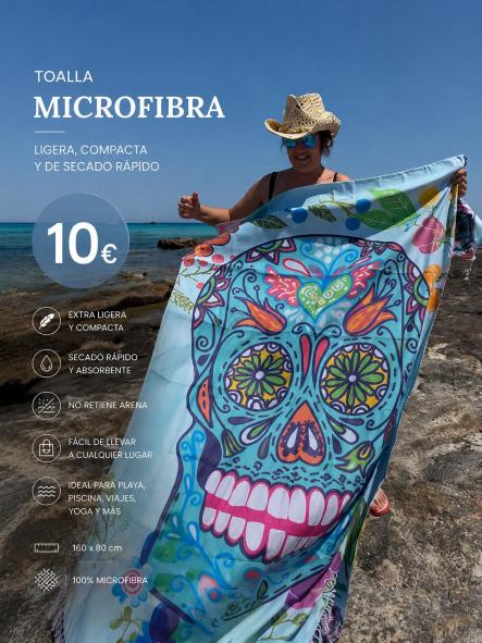 toalla MICROFRIBRA CALAVERA SECADO RAPIDO [0]