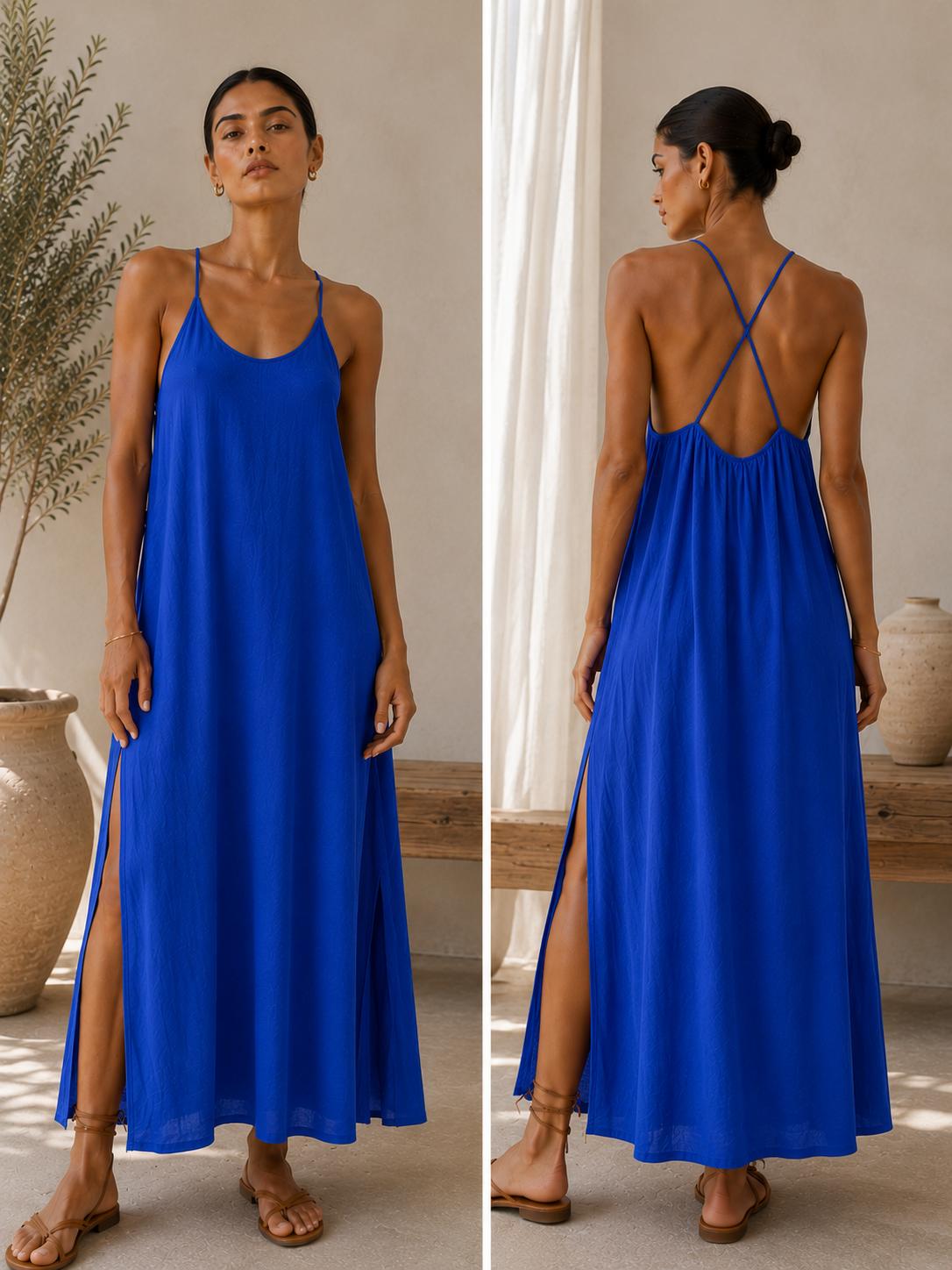 VESTIDO BASIC AZUL KLEIN