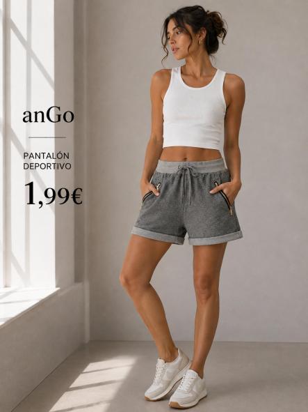 PANTALON CORTO DEPORTIVO GRIS [0]