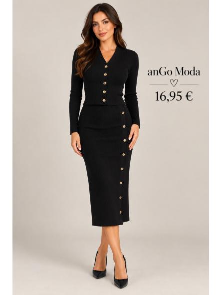conjunto canale falda negro  [0]