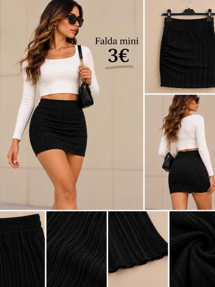 MINI FALDA NEGRA