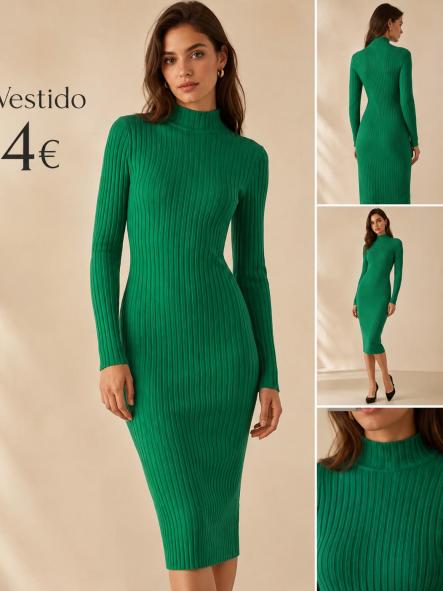 VESTIDO CANALE  VERDE [0]