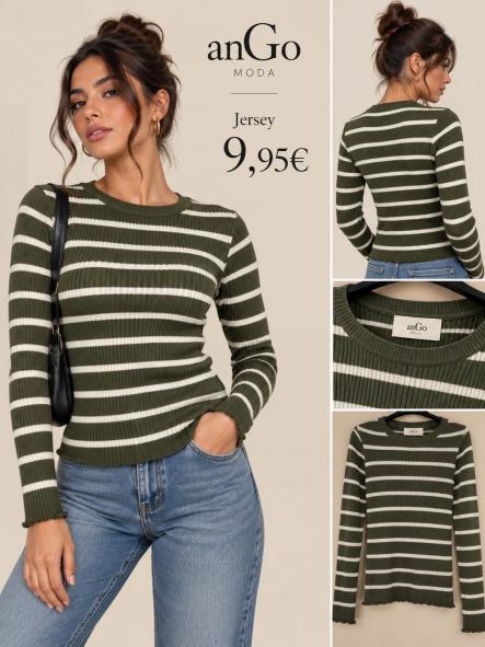 JERSEY RAYAS VERDE