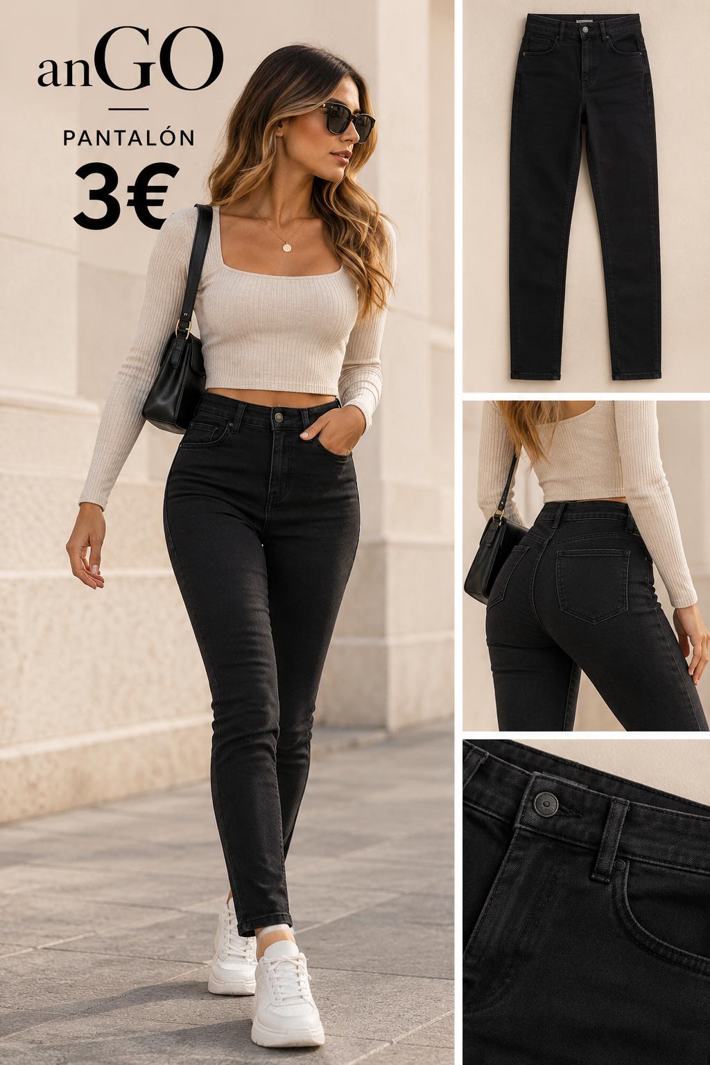PANTALON PITILLO NEGRO