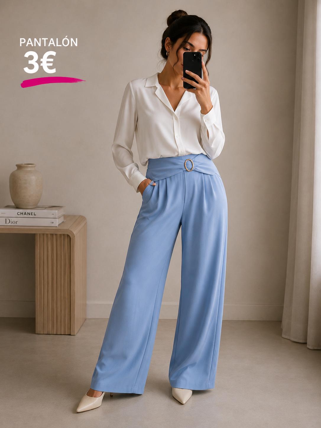 PANTALON EVILLA AZUL