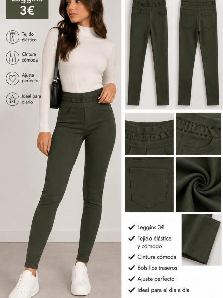LEGGINS TRENZAS VERDE  [0]
