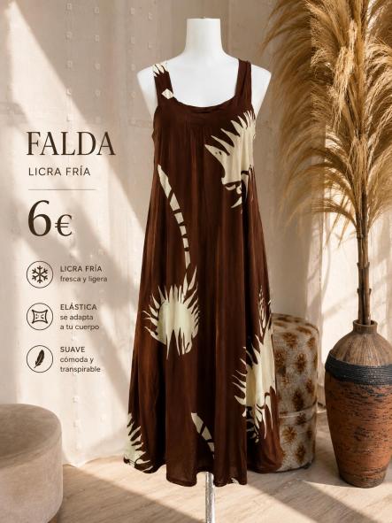 VESTIDO LICRA FRIA MARRON [1]