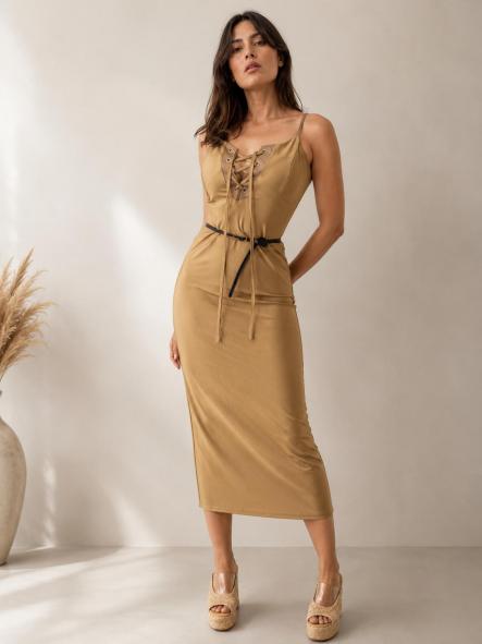 VESTIDO MARRÓN 