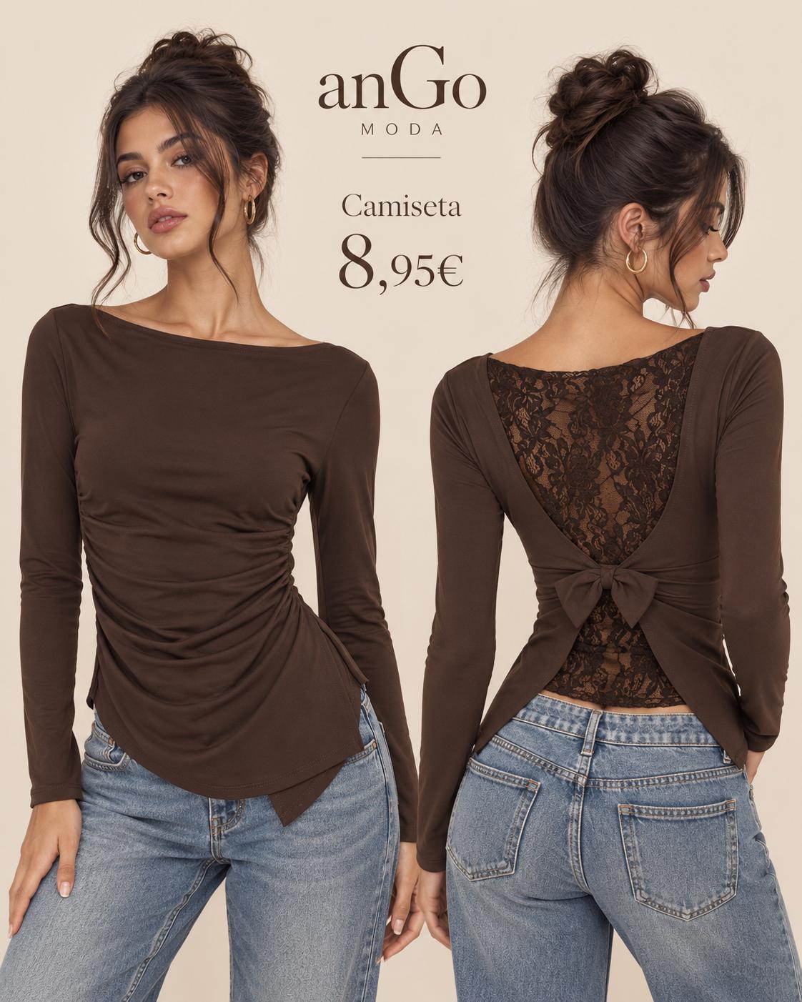 CAMISETA LAZO MARRON
