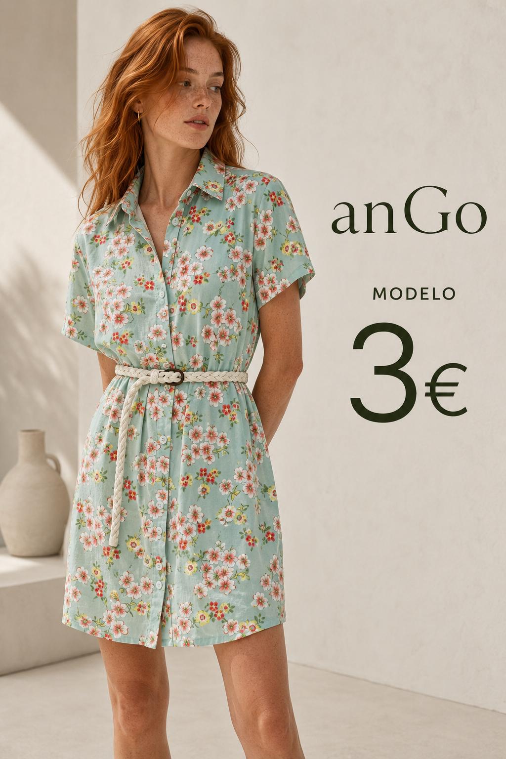 VESTIDO CAMISERO TURQUESA