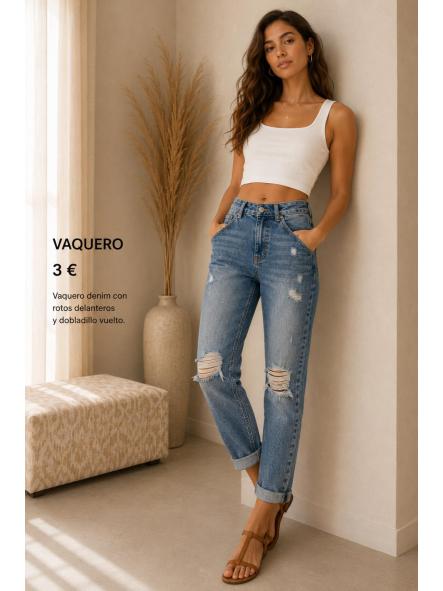 PANTALON VAQUERO TALLA S [0]