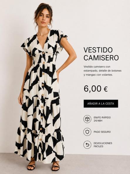 VESTIDO CAMISERO LARGO