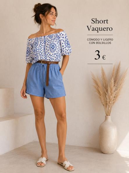 SHORT VAQUERO CLARO [0]