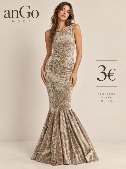 VESTIDO TERCIOPELO BEIG