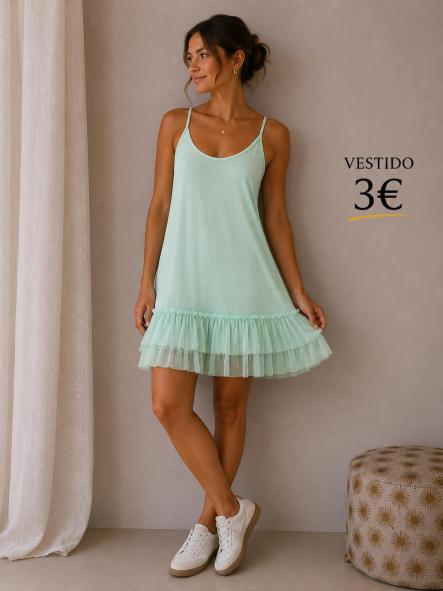 VESTIDO LENCERO MANCHADO  [0]