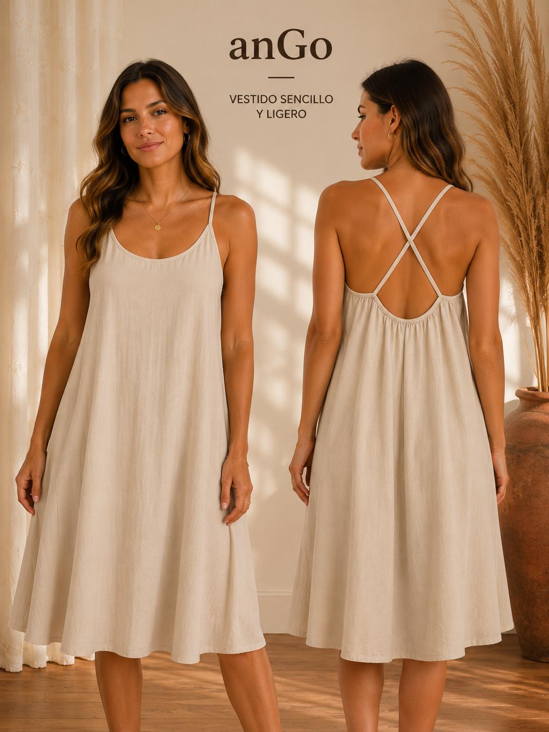 VESTIDO BASICO BEIG