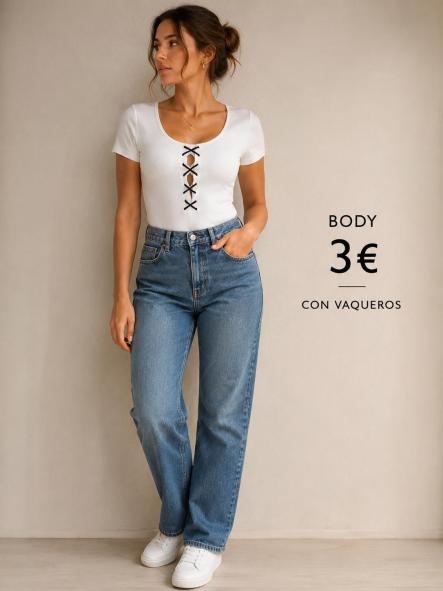 BODY CON LAZON NEGROS BLANCOS [0]