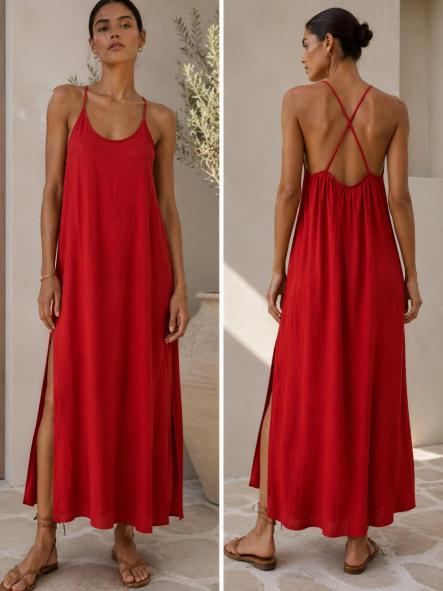 VESTIDO BASIC ROJO