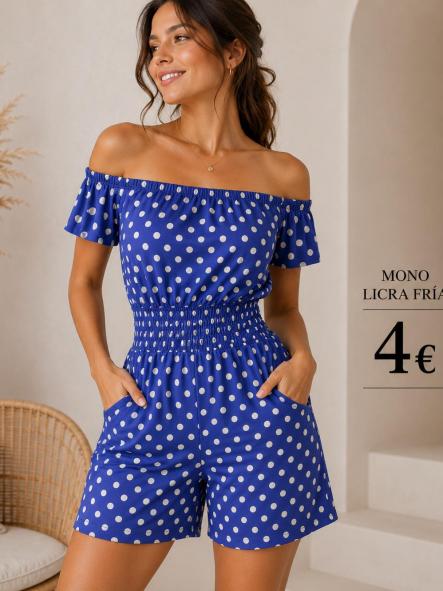 MONO LICRA FRIA AZUL KLEIN