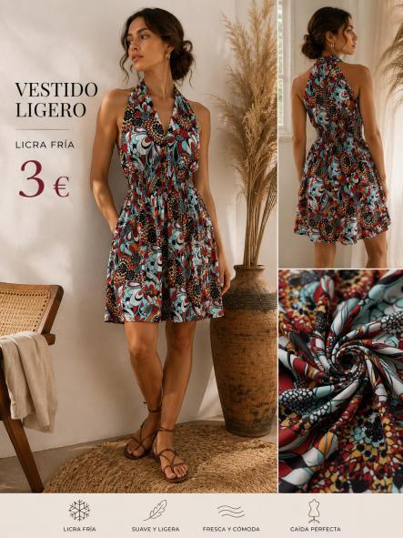 VESTIDO LICRA FRIA AZUL TURQUESA [0]