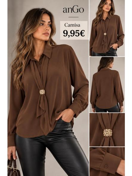CAMISA GASA MARRON [0]