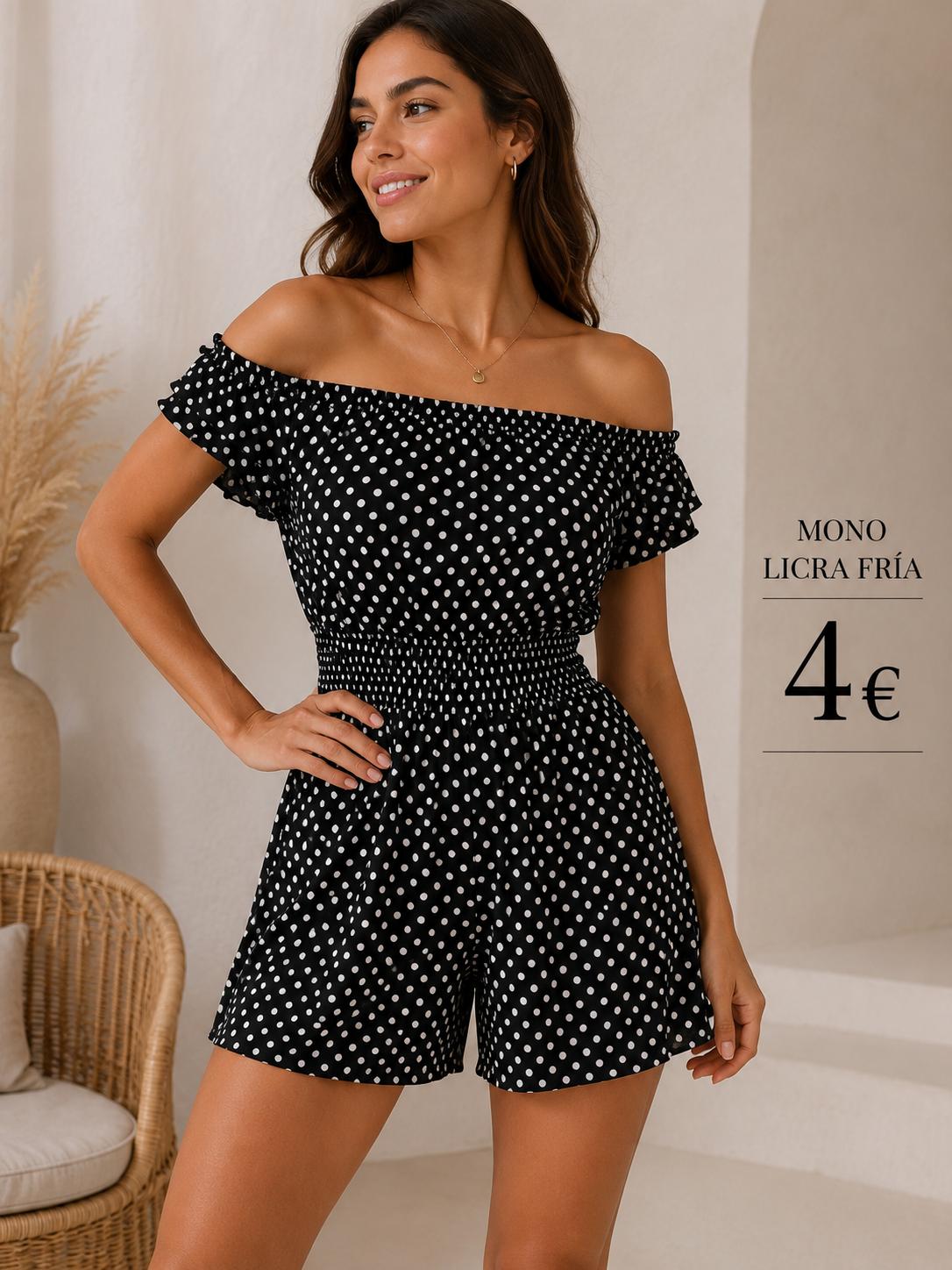 MONO LICRA FRIA NEGRO