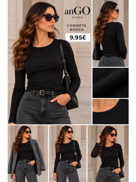 CAMISETA BASICA NEGRO [0]