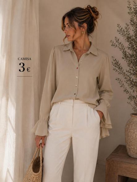 CAMISA beig