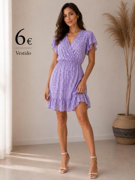 VESTIDO  mORADO FLORES [0]