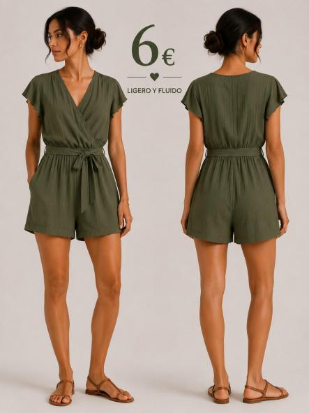 MONO CORTO VERDE MILITAR [0]