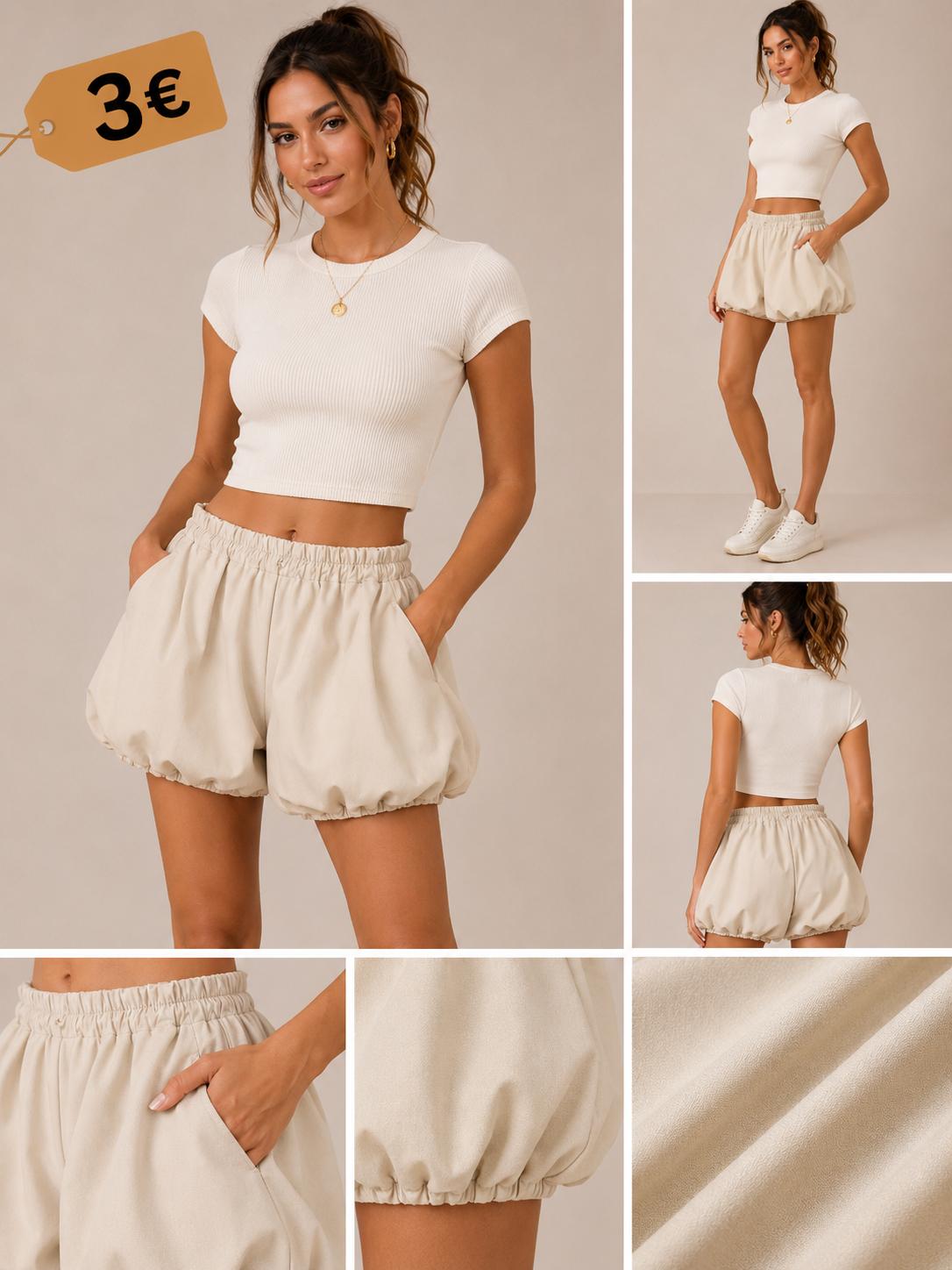 PANTALON GLOBO BEIG