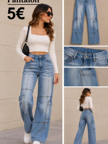 PANTALON VAQUERO CLARO  [0]