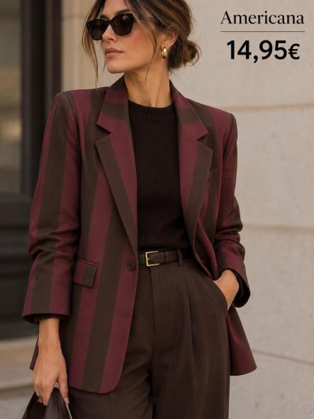 BLAZER MARRON Y GRANATE [1]