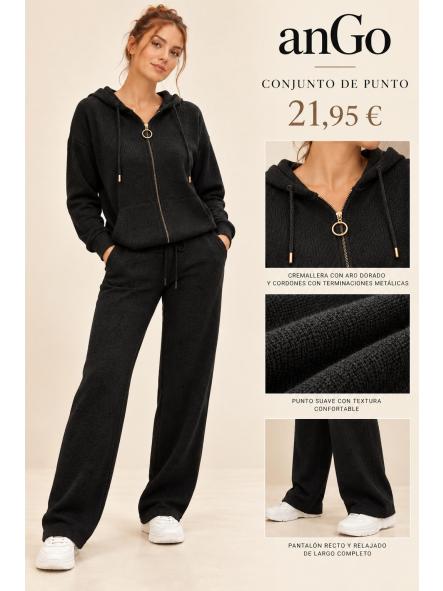 CONJUNTO NEGRO PUNTO  [0]