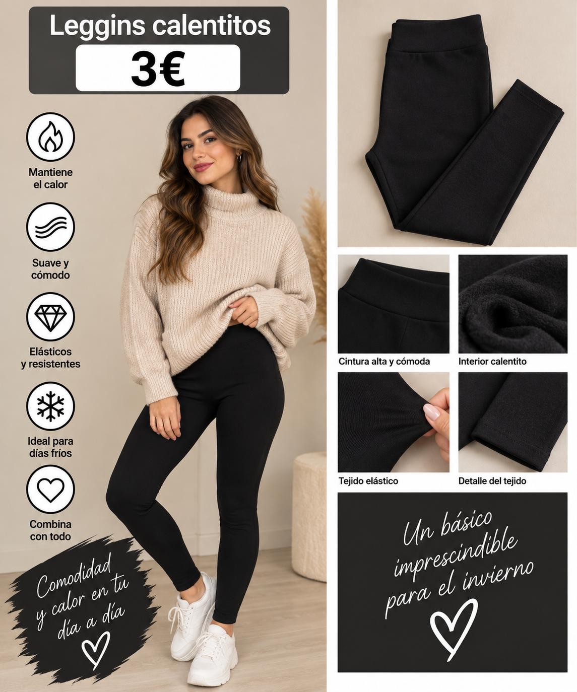 LEGGINS CALENTITO NEGRO